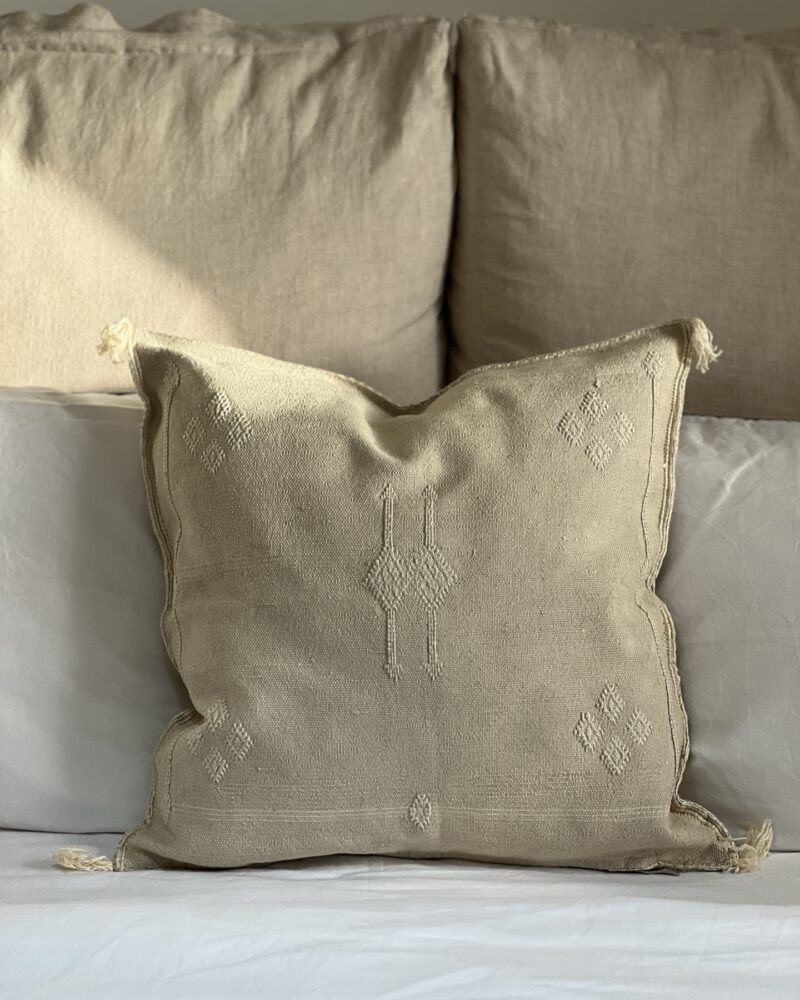 MOROCCAN SABRA CUSHION - BEIGE